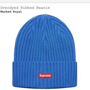 Supreme overdyed ribbed beanie SS18